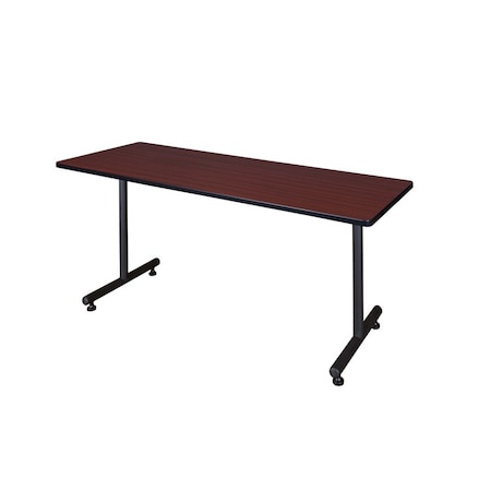 Kobe Rectangle Training Table, 66" W, 29" H, Laminate Top, Mahogany MKTRCT6624MH